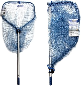 SS120X Saltwater Series Precision Landing Net, Silver/Blue