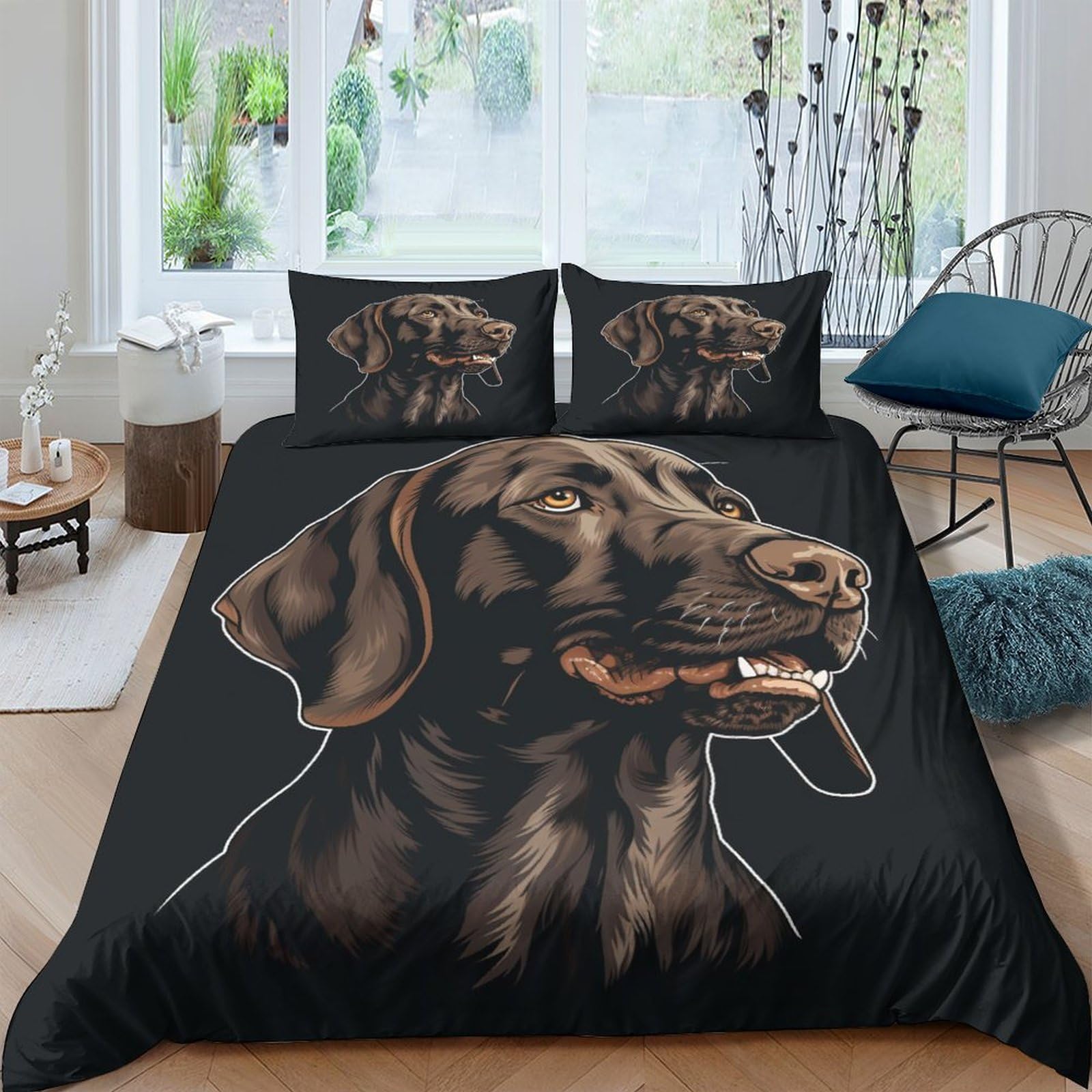 Parure de lit microfibre premium imprimé 3D avec housse 200x200