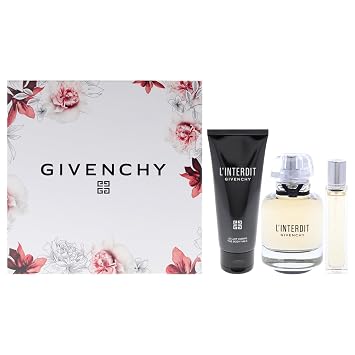 LInterdit by Givenchy for Women - 3 Pc Gift Set 2.7oz EDP Spray, 0.42oz EDP Spray, 2.5oz Body Milk