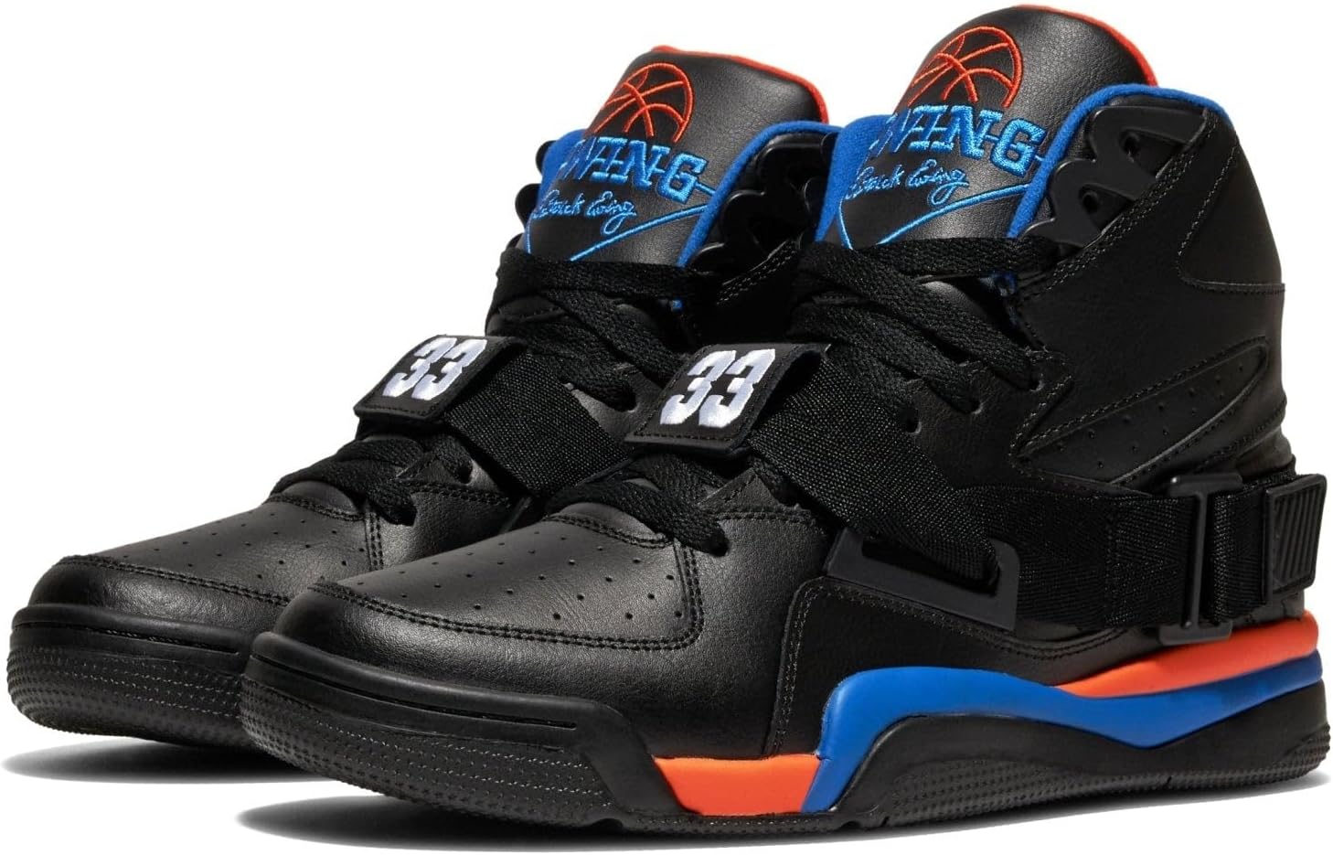 Ewing Patrick Athletics Concept OG Sneakers - Black/Blue/Orange - 1991-92 Playoff Edition, Lightweight EVA Midsole, Forefoot Lockdown Strap - Image 2