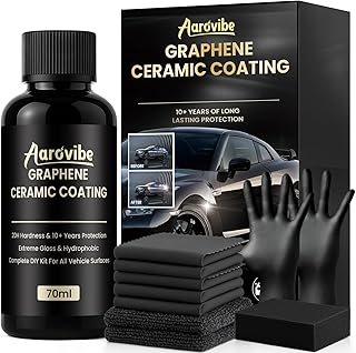 20H Ceramic Coating Car, Kit Avançado de Grafeno Revestimento Cerâmico, 10+ Anos de Proteção e Brilho Extremo, Tratament...