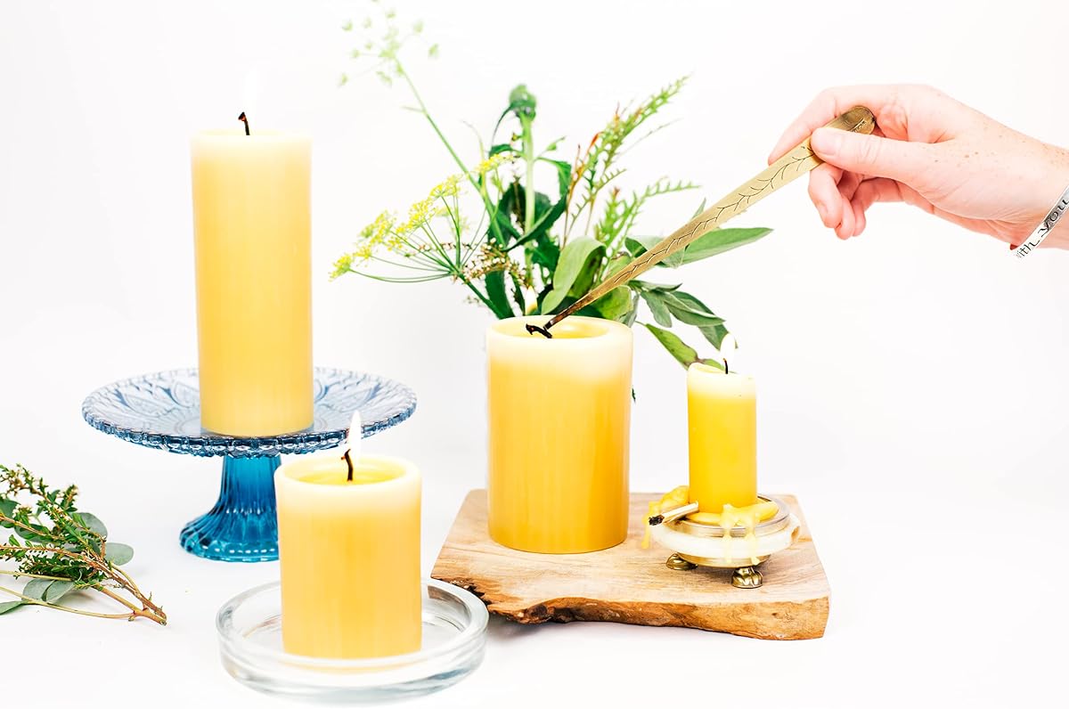 Natural Beeswax Honey Candle view 4