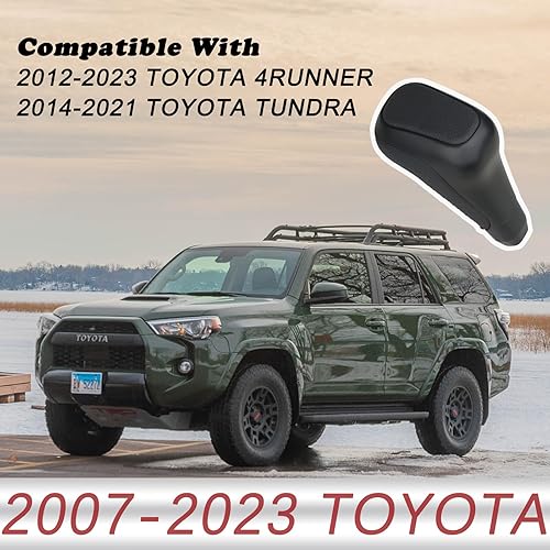 Miniatura 3 de TQPONLY Pomo de cambio de marchas automático compatible con Toyota 4Runner TRD Pro 2012-2023, accesorios Tundra TRD Pro 2014-2021 reemplaza