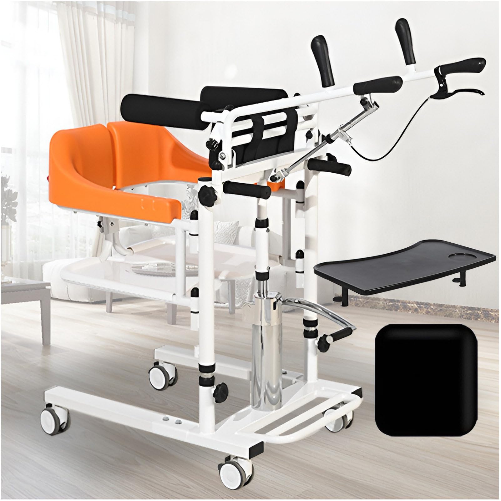 Silla Elevadora Transferencia para Pacientes,Silla Elevadora Ajustable,Elevador Hidráulico para Uso Doméstico,Elevador para Pacientes Ancianos Y Discapacitados Paralizados Carga 270kg Hydraulicstyle