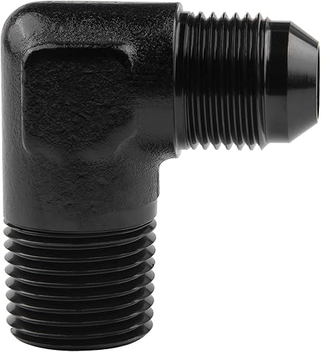 Vista 25 de EVIL ENERGY Adaptador de ajuste de 6AN a 3/8" NPT macho de 90 grados, aluminio