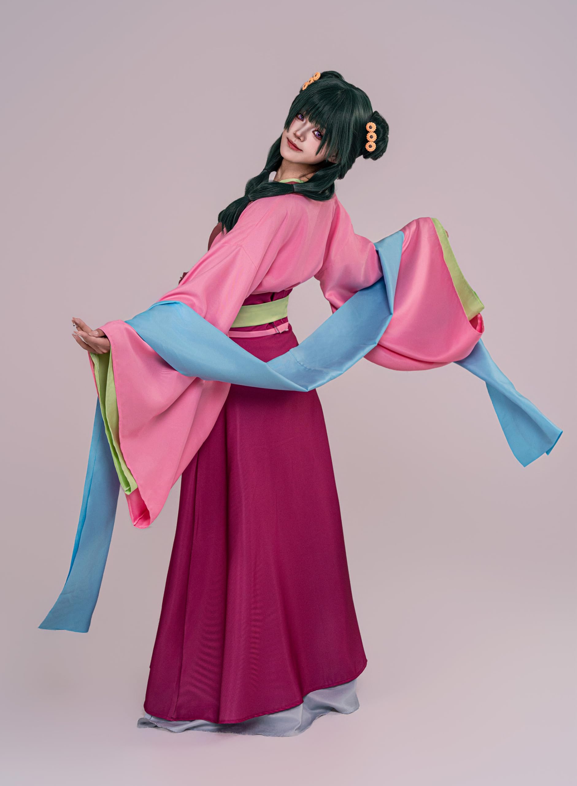 OSIAS Kobieta Anime Maomao na Przyjęcie w Ogrodzie Kostium Cosplay
