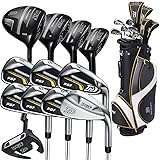 PGF Golf Gold TP Men's Complete Golf Club Package Set [17-Pieces][Flex: Regular] [Hand: Right] [Length: Standard]