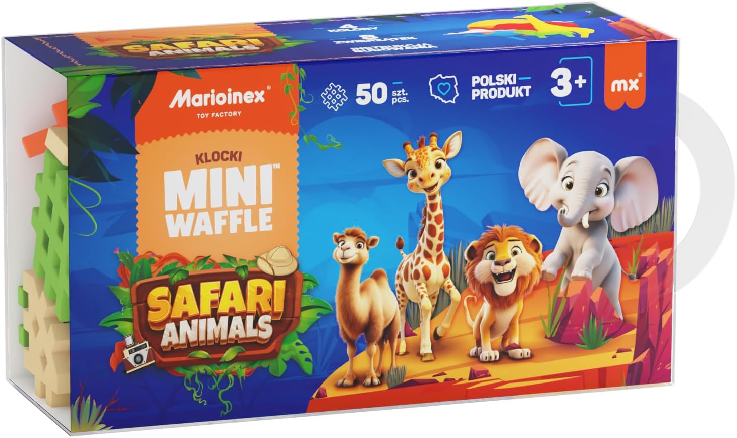 Marioinex Mini Waffle Animals Safari - Pads 50 Pieces