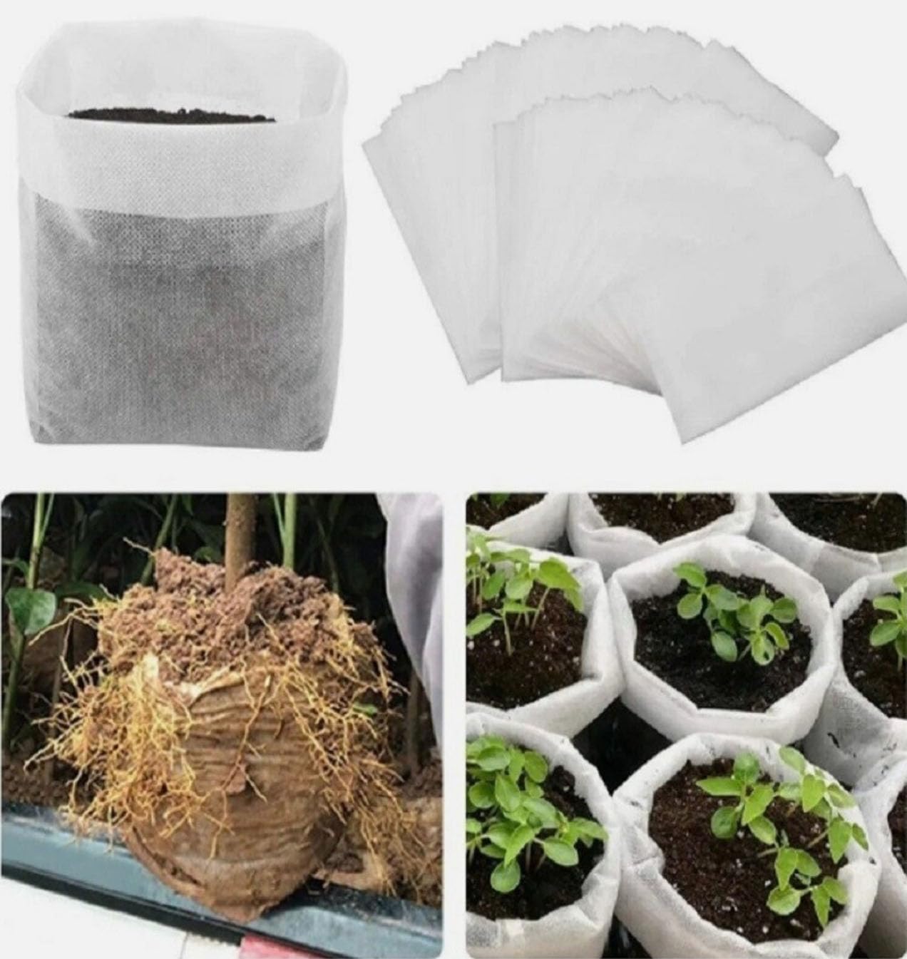 FLULPZU 100 Pcs Grow Bags - Image 4
