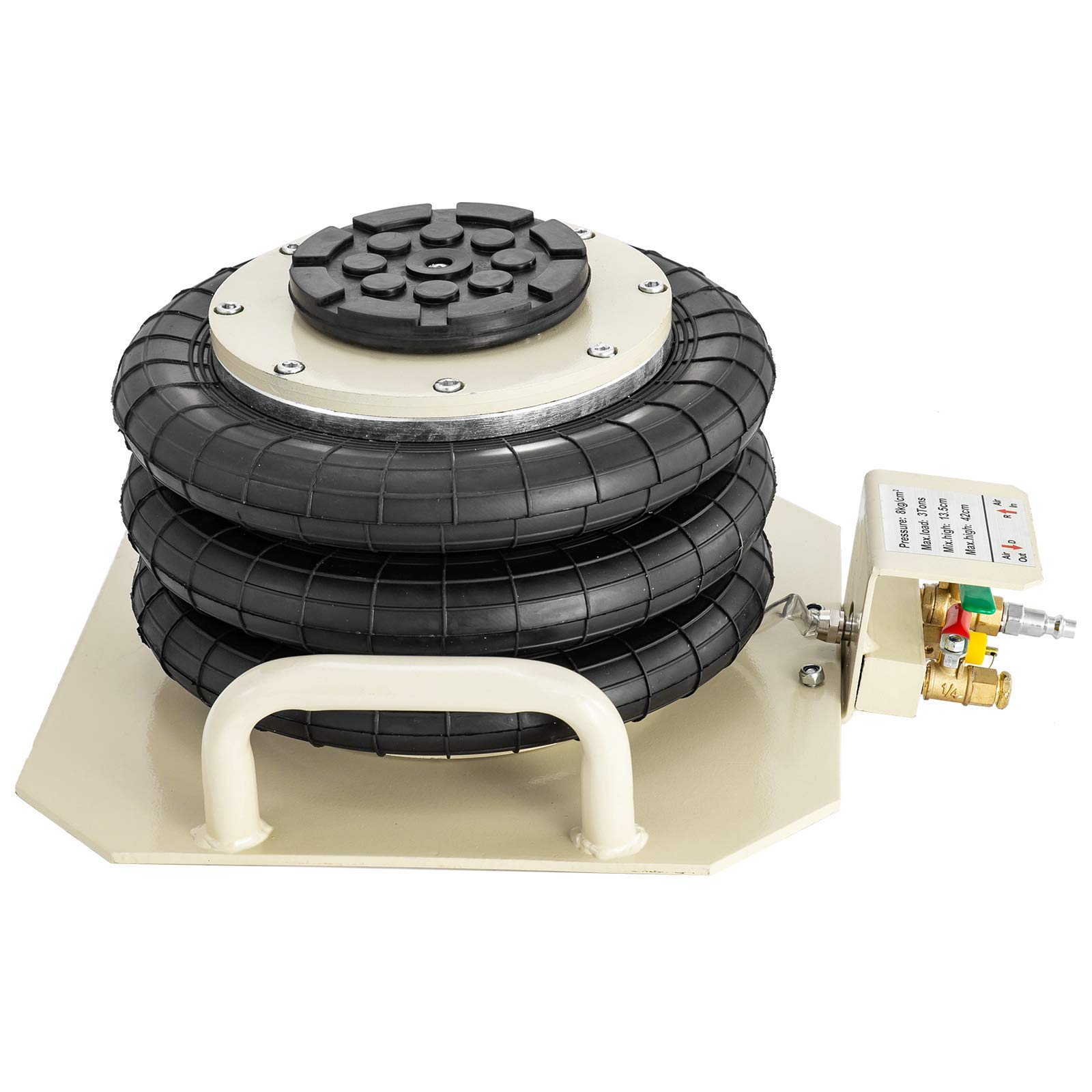 Gato neumático para Coche, 3T, 6600 Lbs, Triple Bolsa, cojín de Aire, cojín de Aire para Coche, Gato hidráulico de elevación de Aire, Gato de elevación rápida para reparación de automóviles
