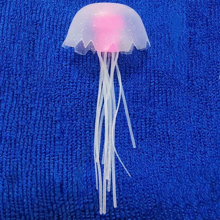 Decorative Jellyfish Mood Lamp Color Changing LED Night Light Ocean Theme Aquarium Ambiance White
