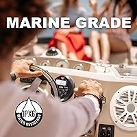 Vista 2 de BOSS Audio Systems MCKGB350W.6 - Paquete de receptor y altavoz resistente a la intemperie para uso marítimo - Receptor IPX6, altavoces de 6.5