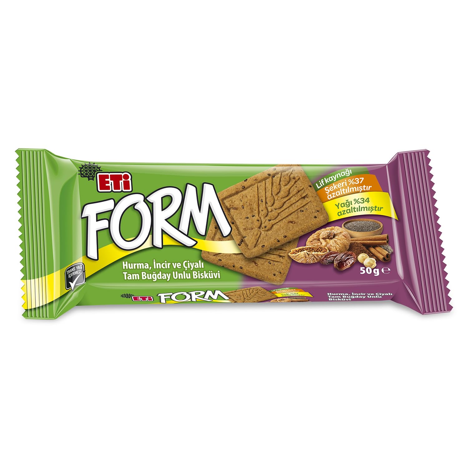 Eti Form Hurma İncir ve Çiyalı Bisküvi 50 g