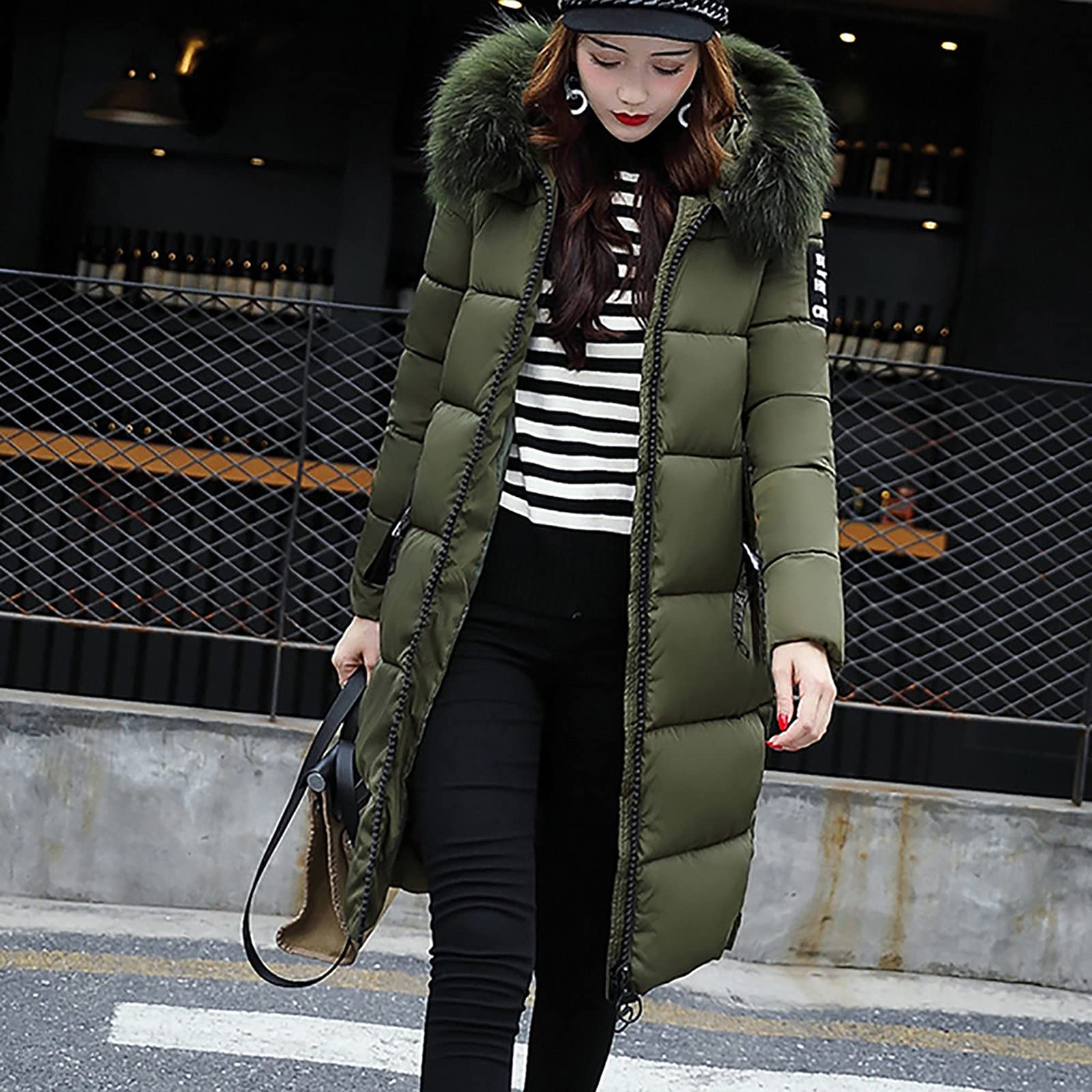 Piumino Donna 100 Grammi Piumino Lungo con Cappuccio Ripiegabile Cappotto Senza Cappuccio Ultraleggero Taglie Forti Giacca Trapuntino Mezza Stagione Imbottiti Piumini Donna Invernale Antivento Caldo