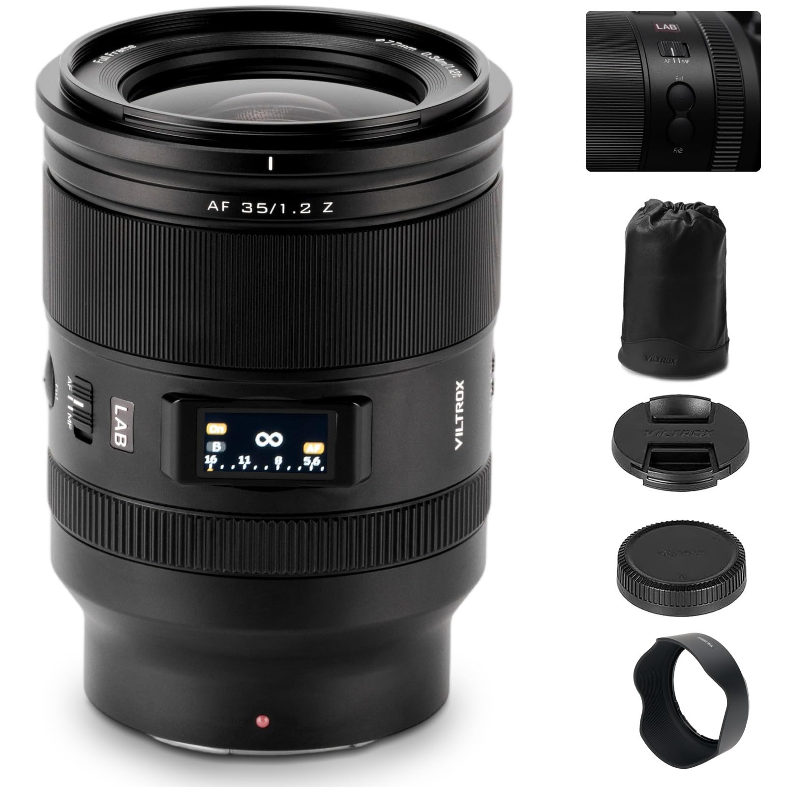 VILTROX 35mm F1.2 Zマウント Amazon.com : VILTROX 35mm f1.2 Z, AF 35mm f/1.2 LAB Z Lens for