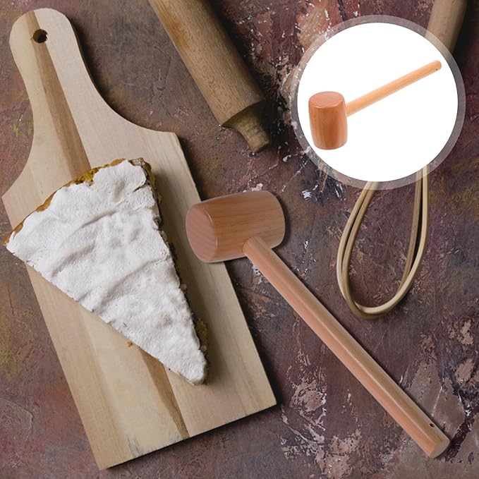 Martillo de Madera Mini para Ablandar Carne y Mariscos miniatura 2