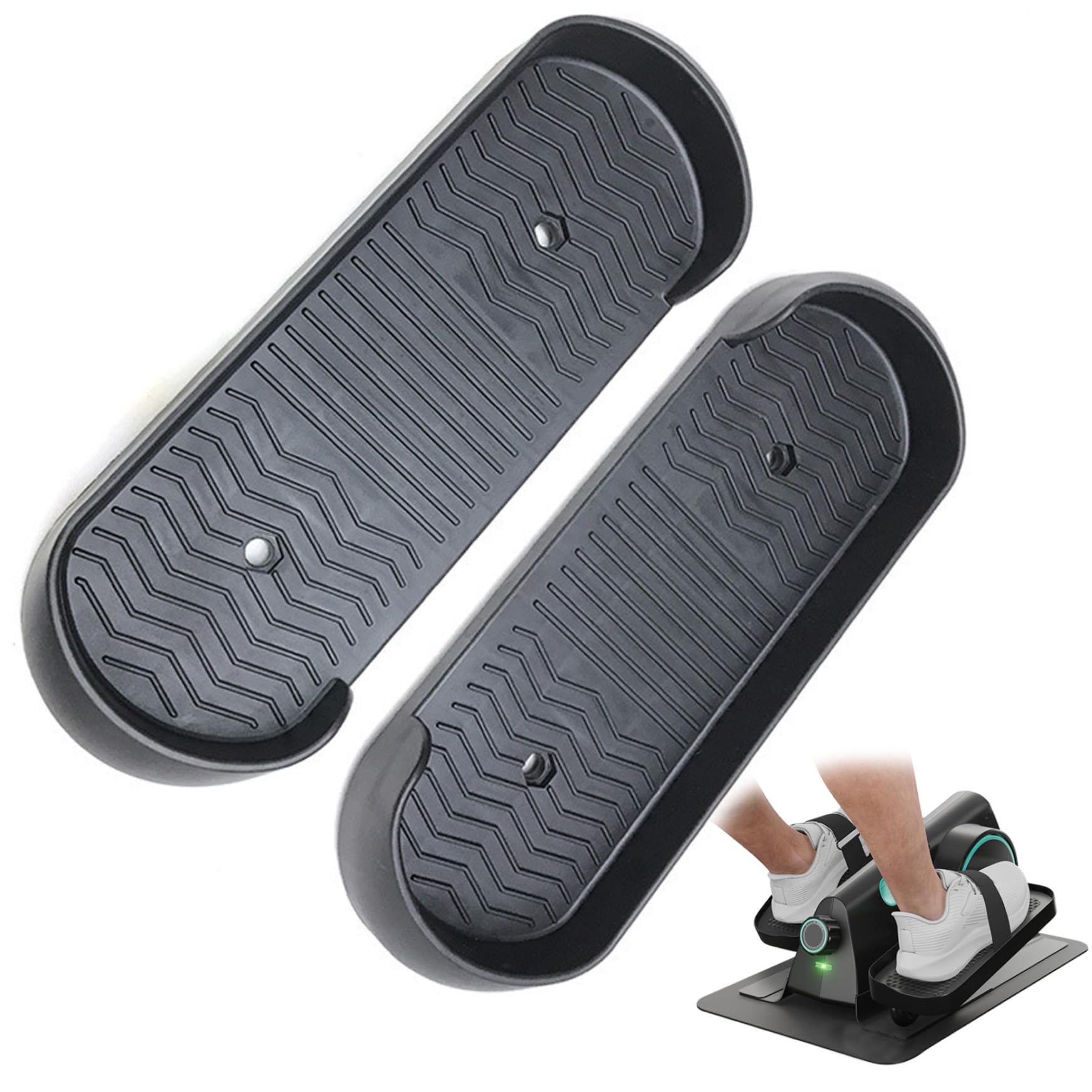 Elliptical Replacement Parts Universal 1Pair Foot Pedal Non Slip Supplies Easy to Install Exercise Bike Replacement Parts Fitness Equipment Footboard for Household Use, Foot Pedal