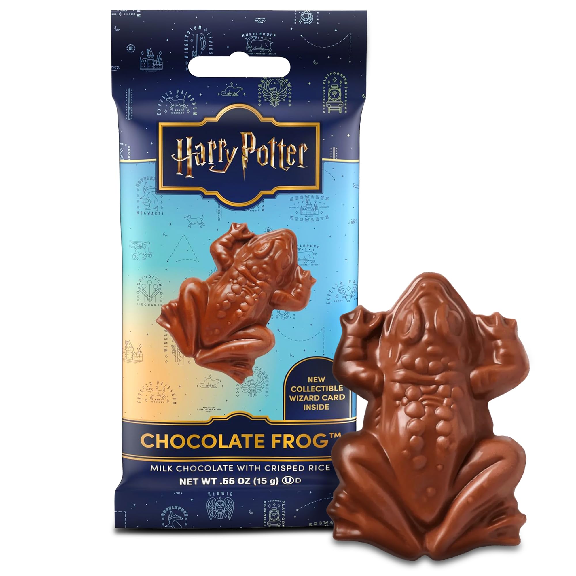 Harry PotterMilk Chocolate Frog with Collectible Wizard Trading Card .55oz