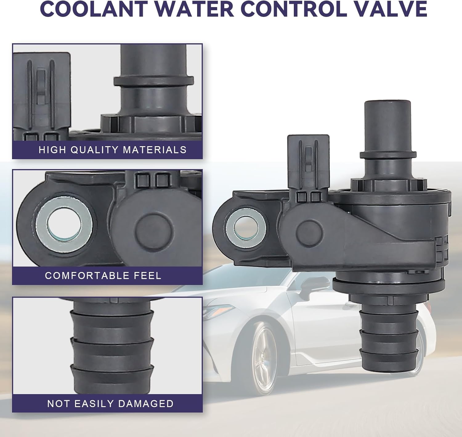 Coolant Water Control Valve Replacement Compatible with 2018-2022 Toyota Rav4 Camry Avalon 16671-25010 1667125010