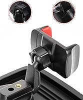 Vista 6 de JeCar Soporte de teléfono JK para salpicadero, accesorios interiores para Jeep Wrangler JK JKU 2011-2018, negro