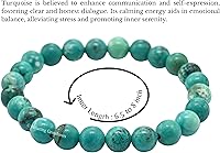 Vista 25 de Amazing Gemstone Pulsera de cristal para mujeres y hombres, pulsera de cristal curativo de protección, pulsera elástica con cuentas de piedras