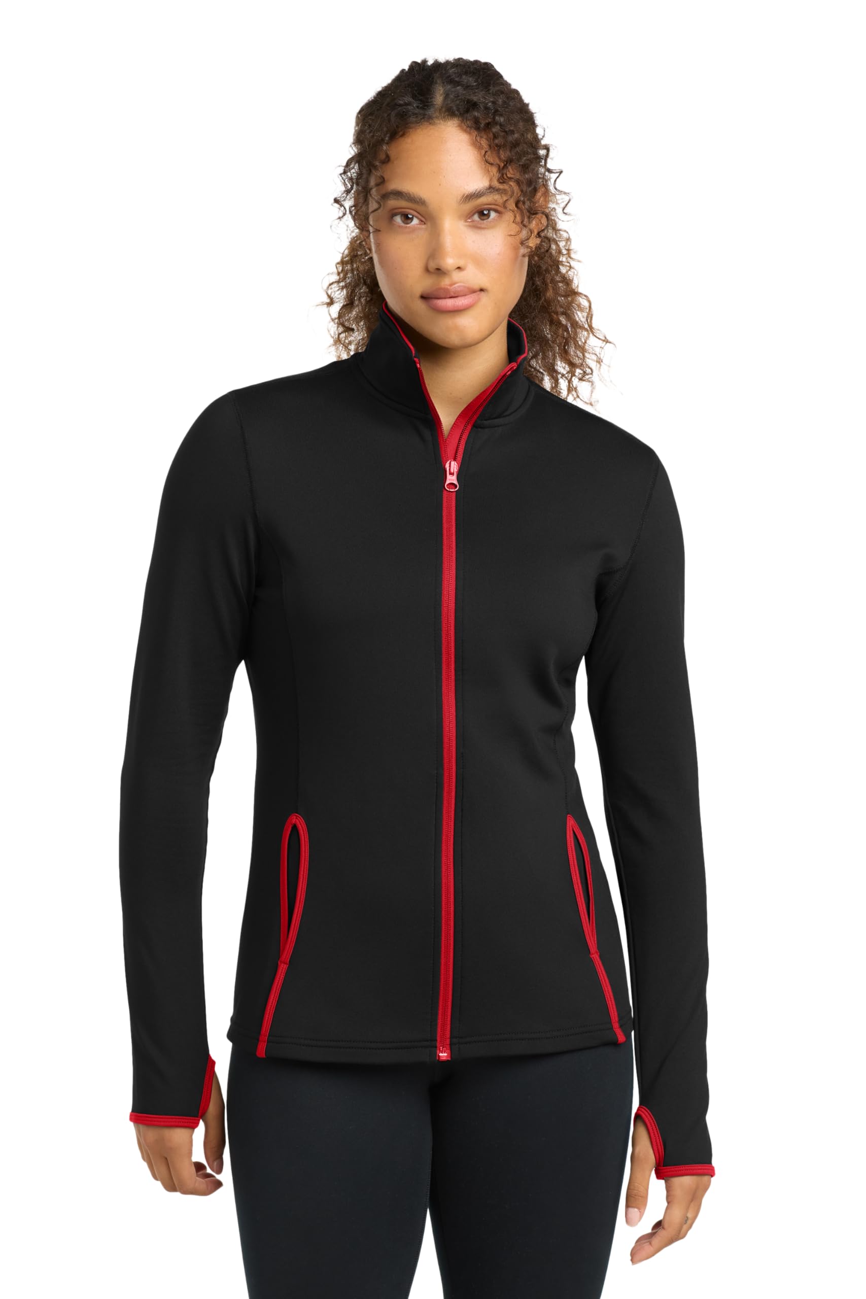 sport-tek Sport Tek Women's Contrast Full-Zip Jacket-picture-13