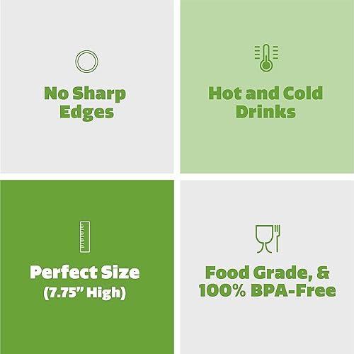 Miniatura 6 de Paquete de 250 popotes desechables de plástico de 7.75 pulgadas de alto, varios colores