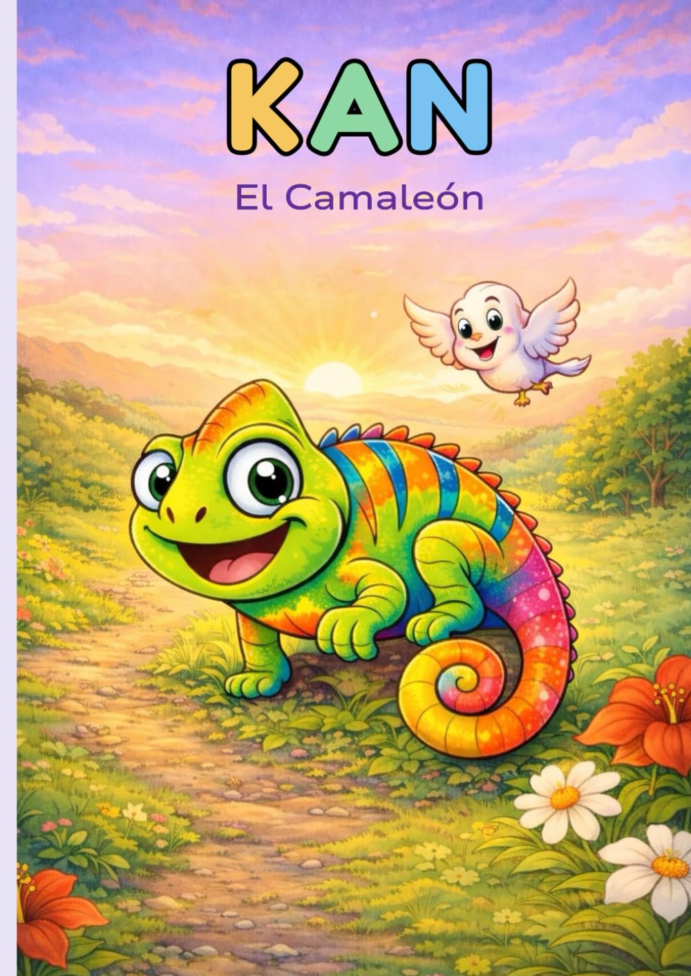 KAN, EL CAMALEÓN: Kan tiene muchos amigos (KAN Stories and Coloring Book)