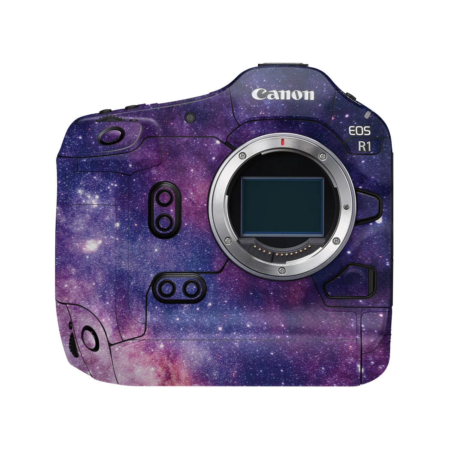 Camera Skin Compatible with Canon EOS R1 (2024) - Violet Stars - Premium 3M Vinyl Protective Wrap Decal Cover - Easy to Apply | Crafted in the USA by MightySkins