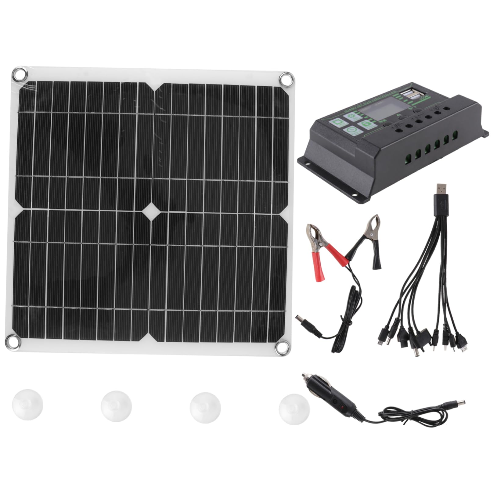 Kits De Paneles Solares Panel De Energía Solar Panel Solar De Silicio Monocristalino Para Carga De Batería Para Exteriores