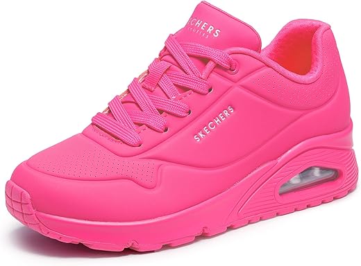 Skechers Women's Uno-Night Shades Sneaker Cooled Memory Foam, Skech-Air Midsole, Durabuck Upper