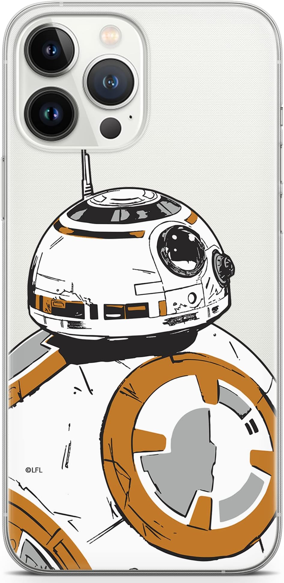 ERT GROUP Star Wars BB8 Case Designed for iPhone 13 Pro Max, 6.7 inch, TPU Shockproof Protective Phone Cover, Raised Edges, Scratch Resistant Design, Star Wars Design