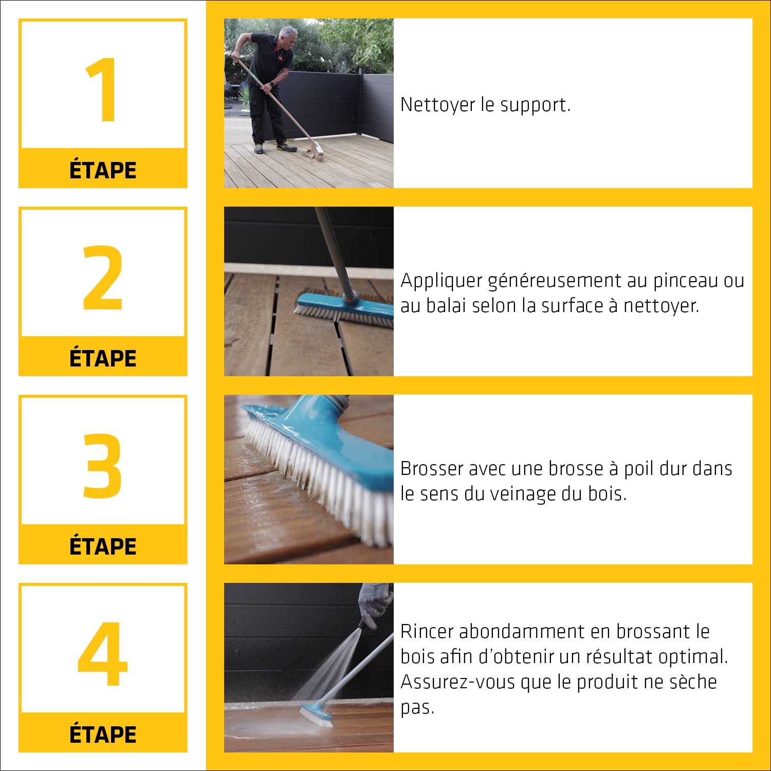SIKA - Nettoyant dégriseur bois - Sikagard 104 - Tous types de bois - Toiture, façade, sol, mobilier de jardin, clôture, bardage - Ravive les couleurs du bois - Prêt à l'emploi - Pour 20 à 50m2-5L