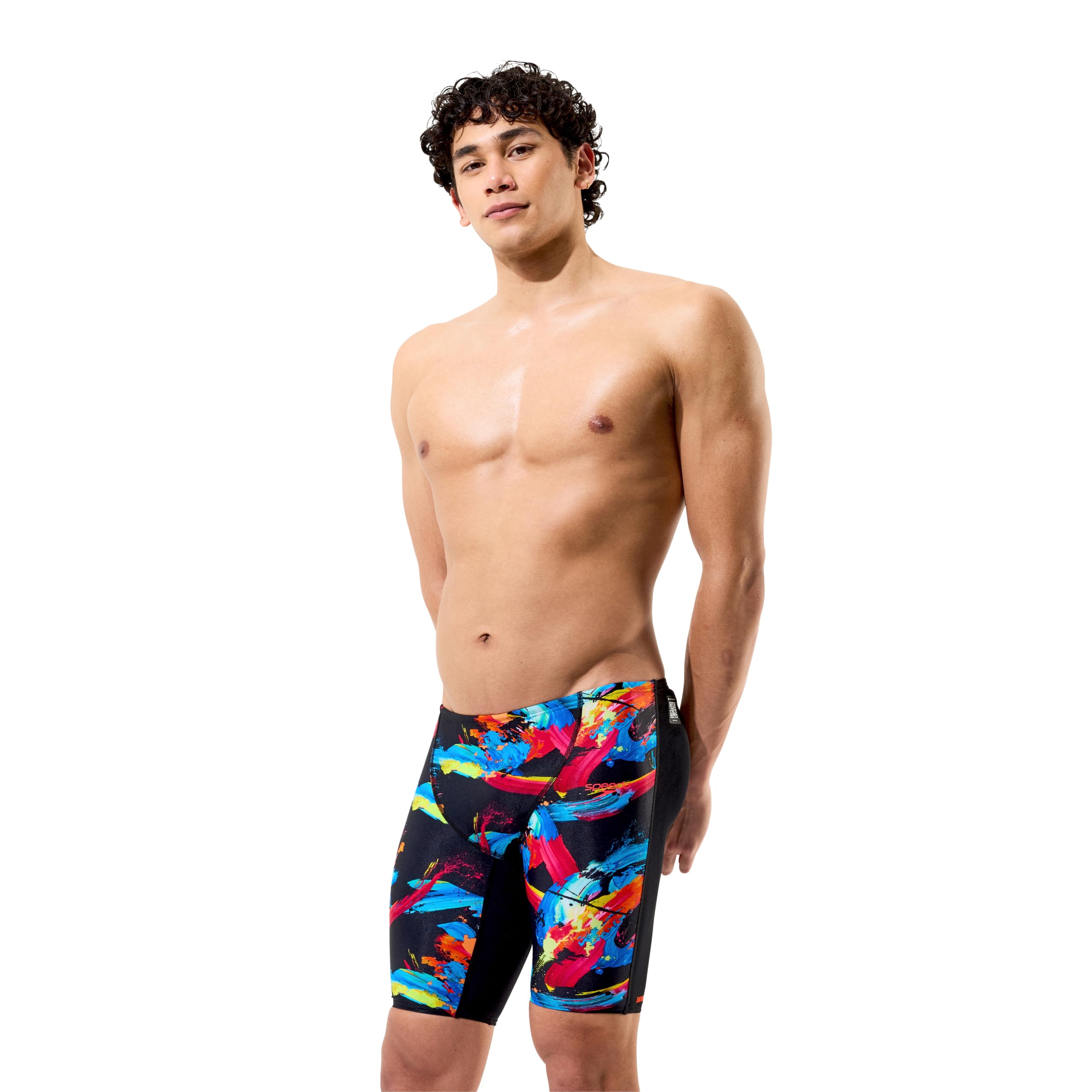 Speedo Fastskin Junior Endurance+ Max Badehose für Jungen, hohe Taille, Schwarz