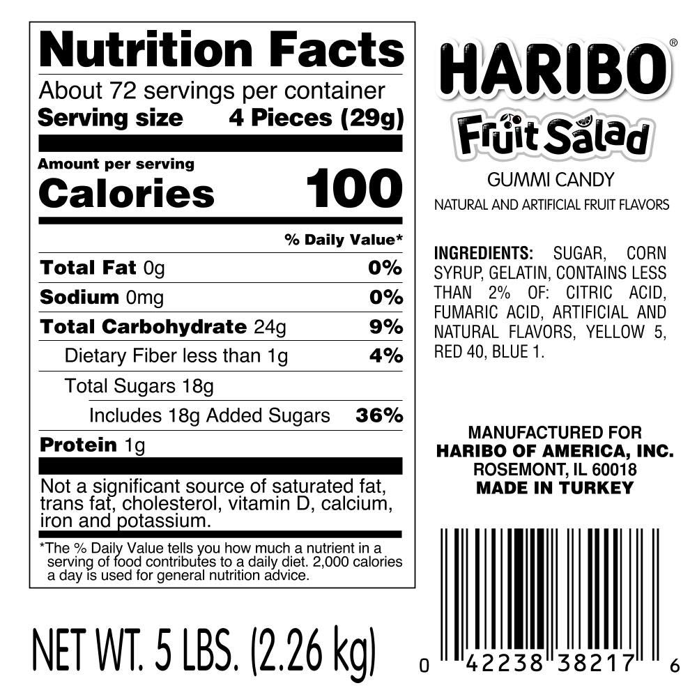 Buy Haribo Gummi Candy, Fruit Salad, 5Pound Bag Online at desertcart INDIA
