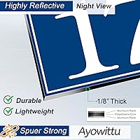 Vista 2 de Placa de dirección colgante – Placa de número de casa personalizada, letrero de dirección, números de casa para exteriores de casa, apartamento