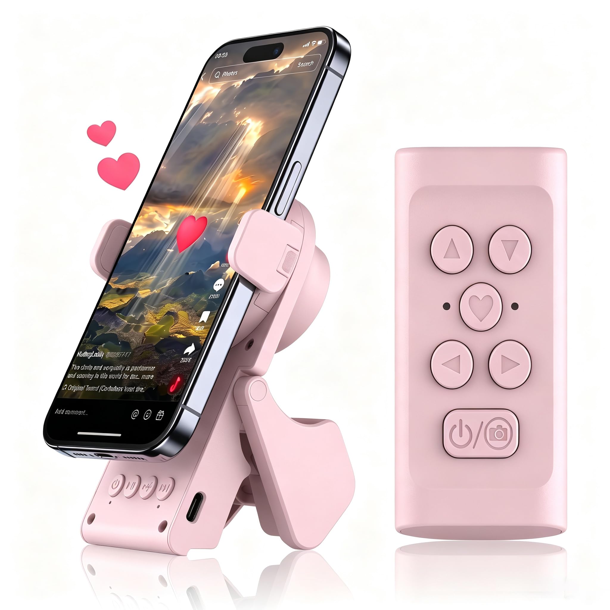 TikTok Remote Control with Bluetooth Speaker & Phone Stand