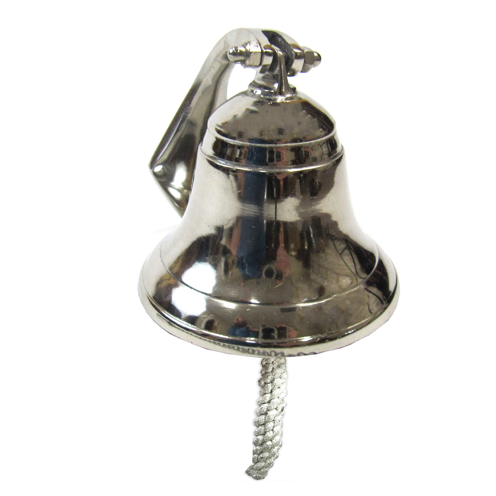 Coastal Space Designs Wall Hanging Ship Bell 4", Silver