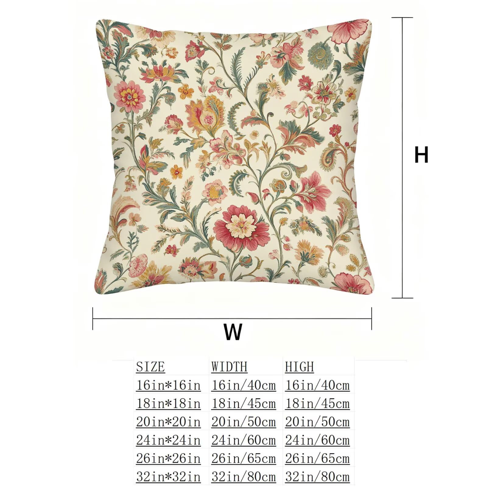 Verde Funda Cojin 60x60 Rural Funda Almohada 60x60 Cojines Sofa Súper Suave Fundas Cojines Decorativos Fundas Almohadas 4 Piezas Almohada Cervicales y Cuello, para Hogar Cama Salon Decoracion E - 759