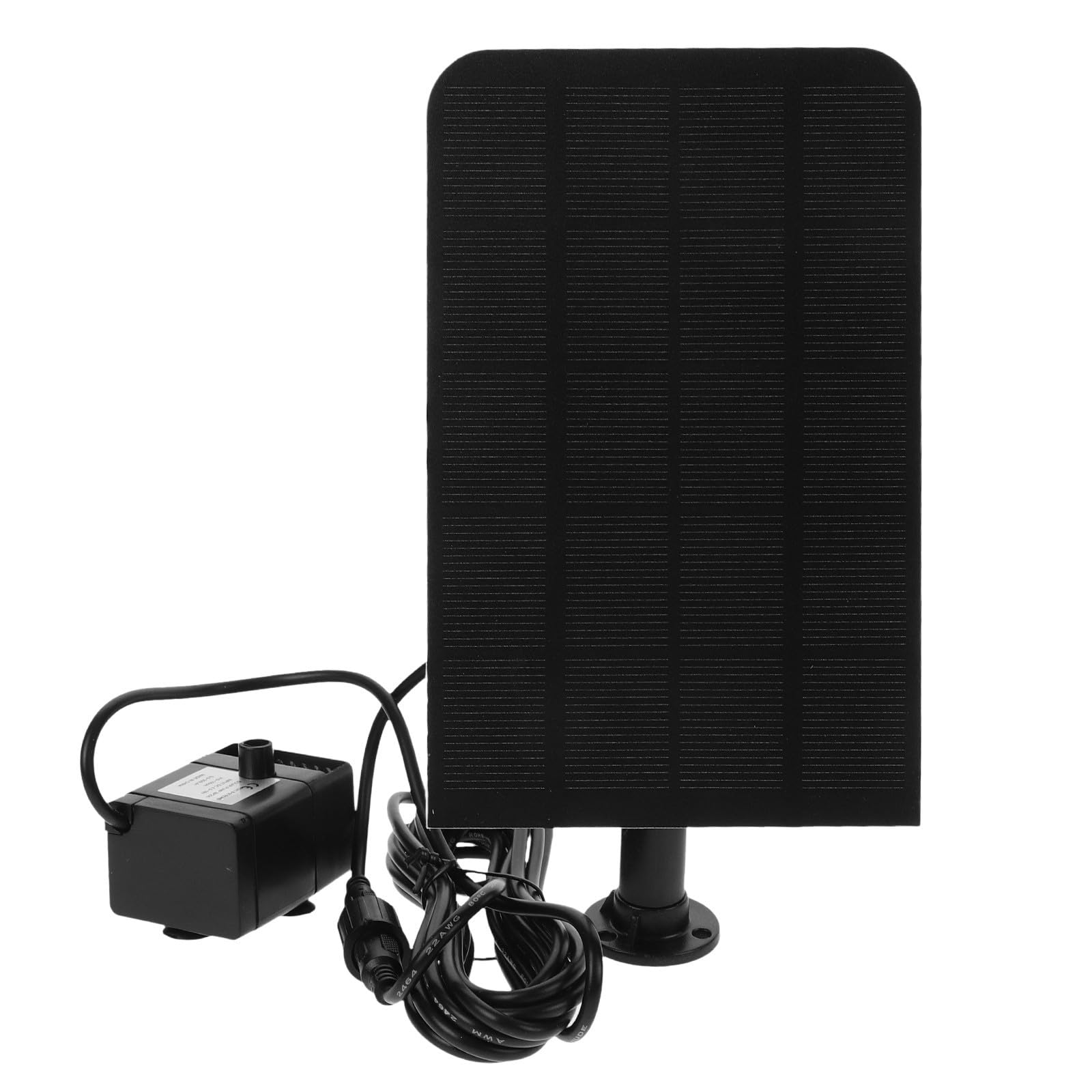 Bomba Solar para Fuente 2,5 W de Resina Negra para Patios