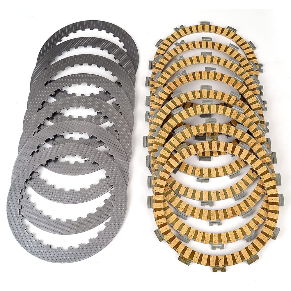 TERAM LOISIRS KIT DISCHI RIGIDITI + LISCI FRIZIONE COMPATIBILE PER HONDA CRF 450 R 2006 2007 2008 NUOVO FRANCE