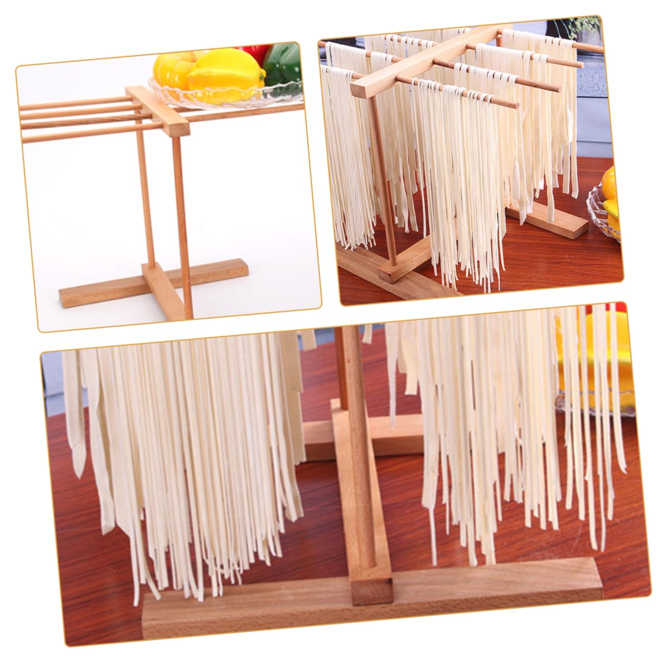 Essiccatoio per Pasta in Legno Arancia, Asciuga Pasta
