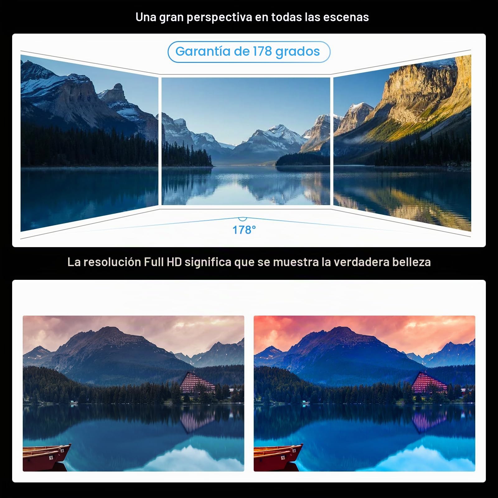 VILTROX DC550 Pro 5.5" Monitor de Campo de la cámara Externa de Pantalla táctil 4K HDMI DSLR 1920x1080 Monitor con batería NP-F550 y Bolsa de Transporte,1200nit 3D LUT para Sony Canon Nikon