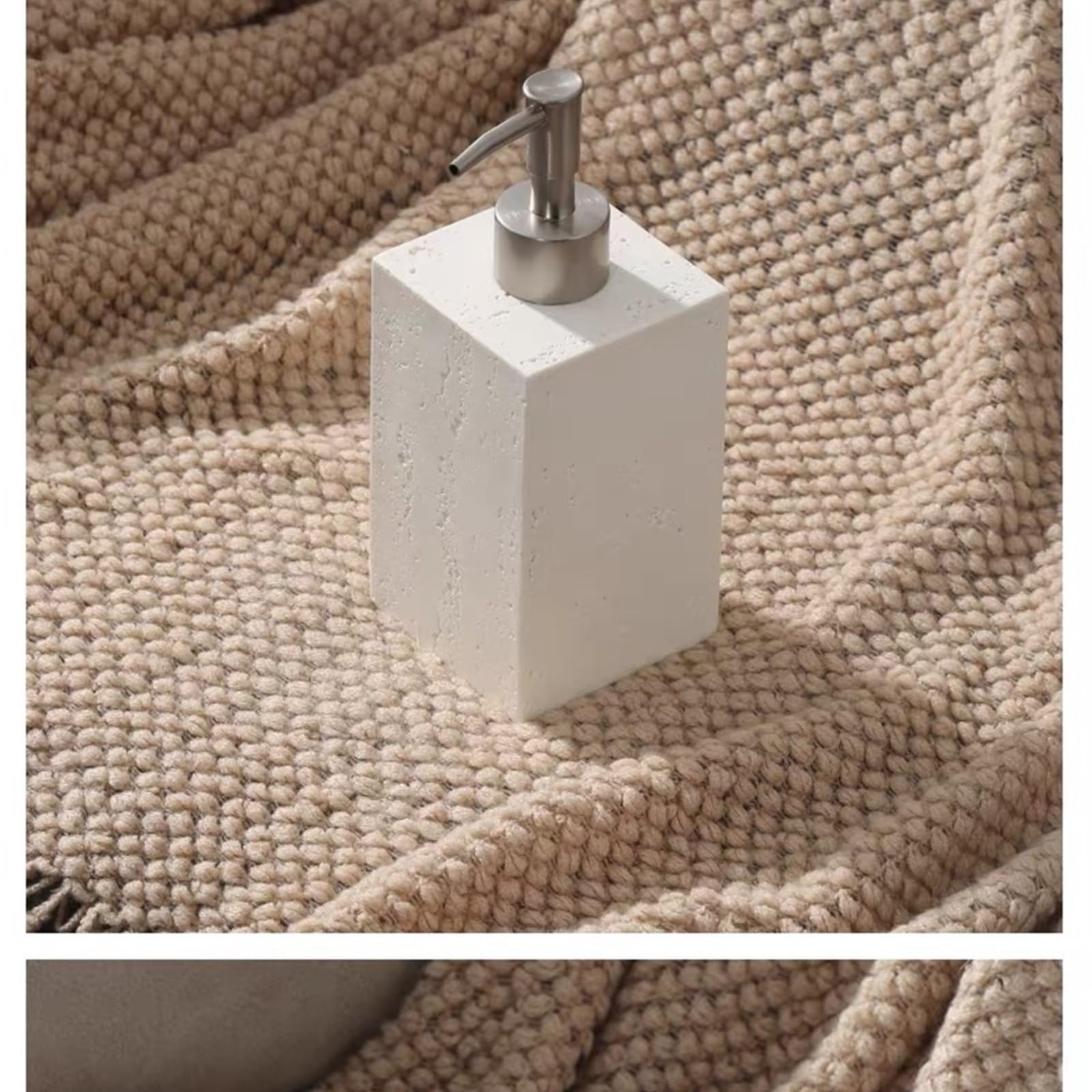 Pompa Dispenser di sapone for bagno e cucina, liquido con pompa in acciaio inossidabile argentato Accessori indispensabili per il bagno(B)