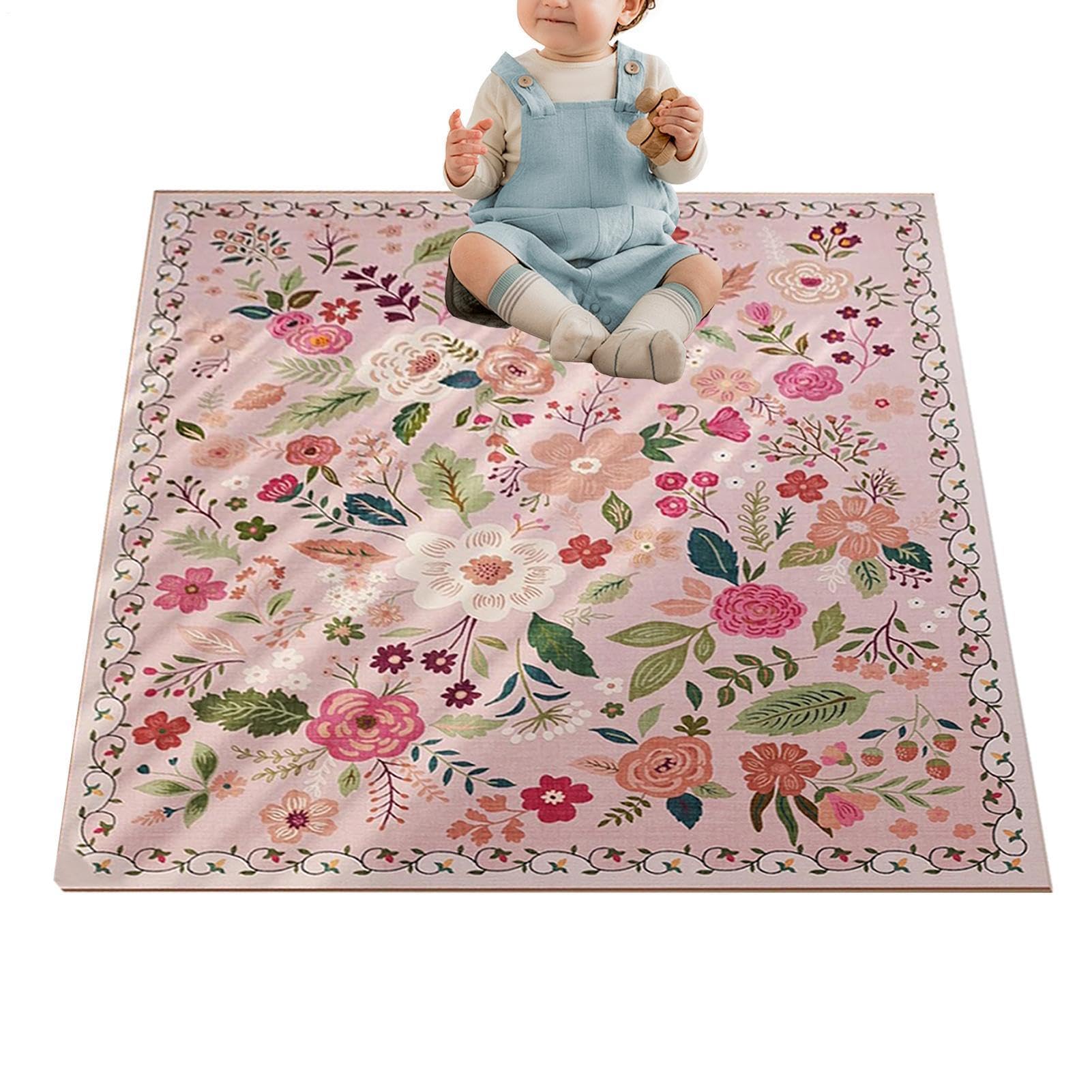Tapis vintage antidérapant fini les glissades avec cette carpette douce 230x160
