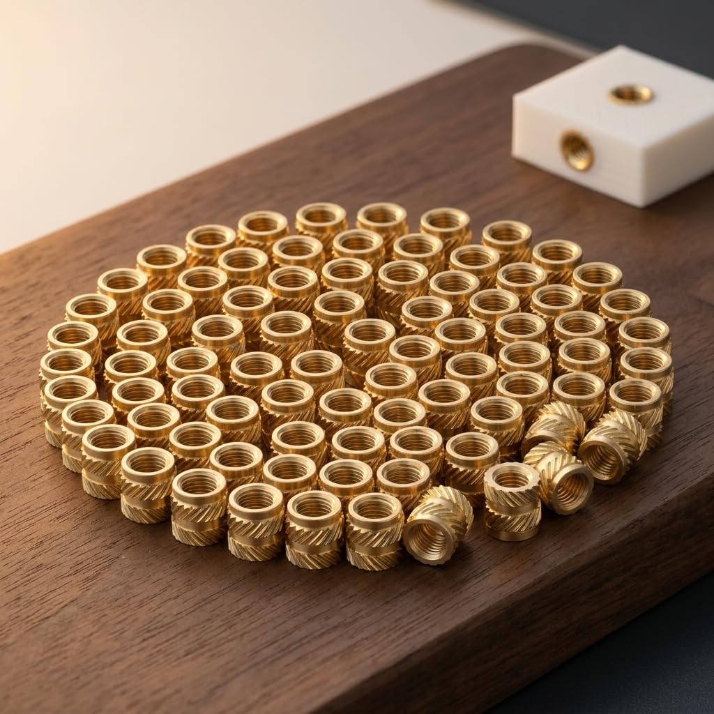 M5 Threaded Insert 100 Pcs Brass Heat Set Inserts for 3D