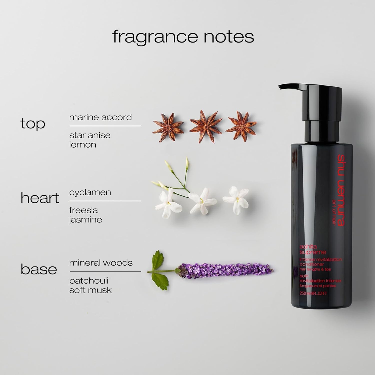 shu uemura art of hair Ashita Supreme Smoothing Conditioner - Adds Shine, Reduces Frizz, Strengthens Strands, Prevents Breakage, For All Hair Type, 8 Fl Oz - Image 6