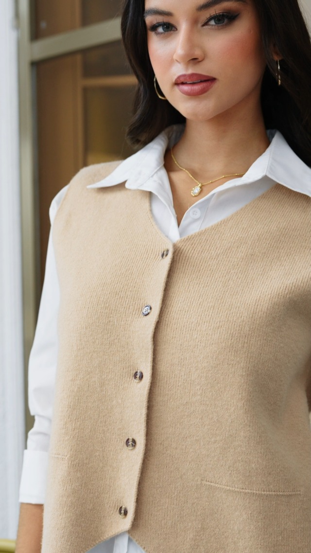 ま*す様 Olde H & Daughter DS KNIT VEST トップス Olde H & Daughter WOOL DS KNIT VEST トップス Olde