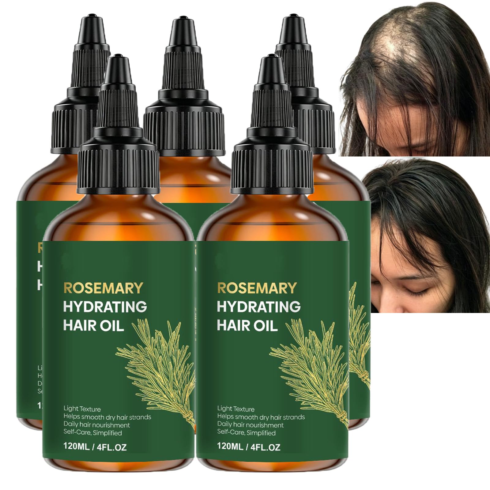 Olio di rosmarino per la crescita dei capelli, olio rinforzante per capelli del cuoio capelluto, rosmarino, cheveux ispessimento trattamento della crescita, leggero non grasso cheveux Huile, Haar Öl