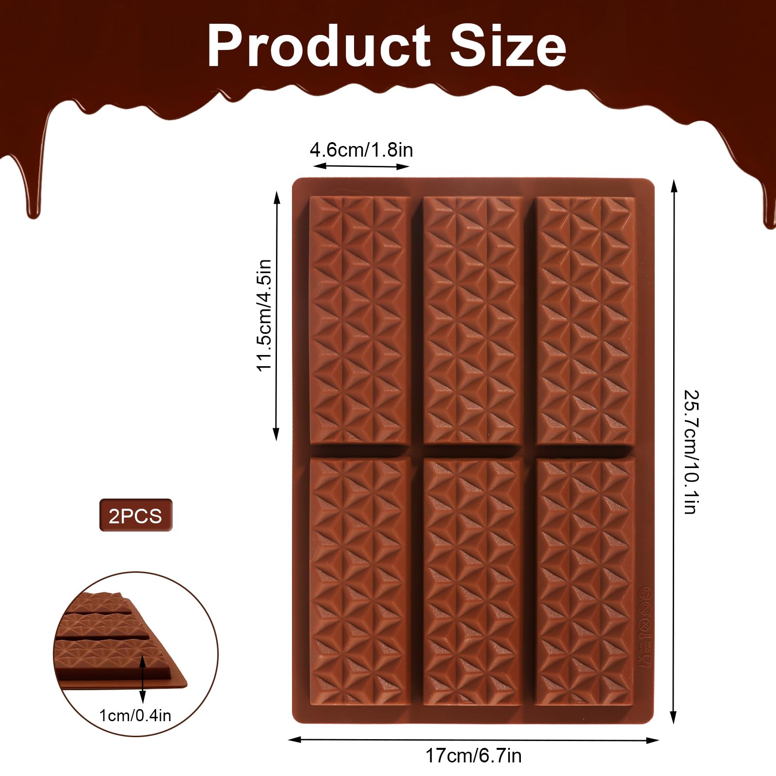 Tavoletta Di Cioccolato Pavoni HMAXI CHOCO PC5051 Stampo In Policarbonato